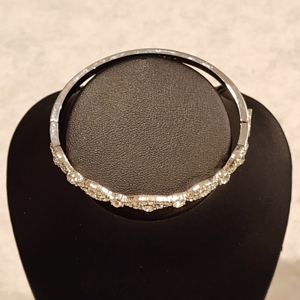 Givenchy Silver Filigree Patterns With Cubic Zirc… - image 3